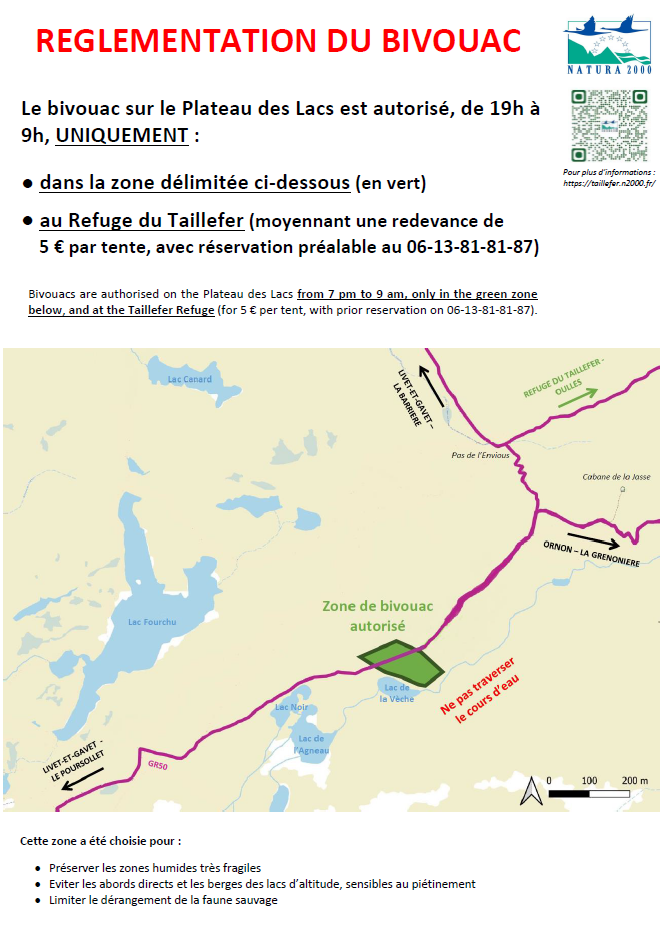 Zone de bivouac