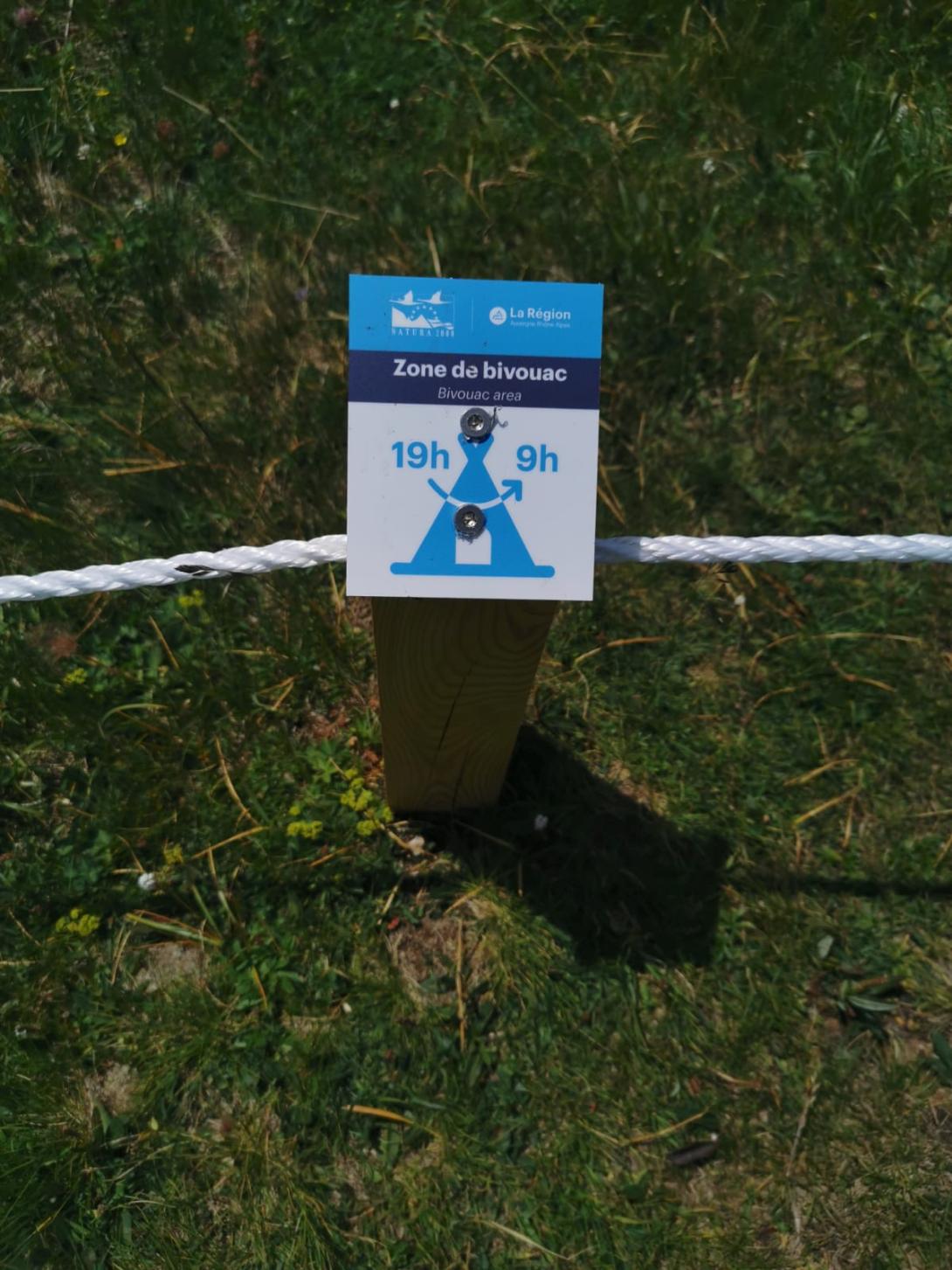 Zone de bivouac